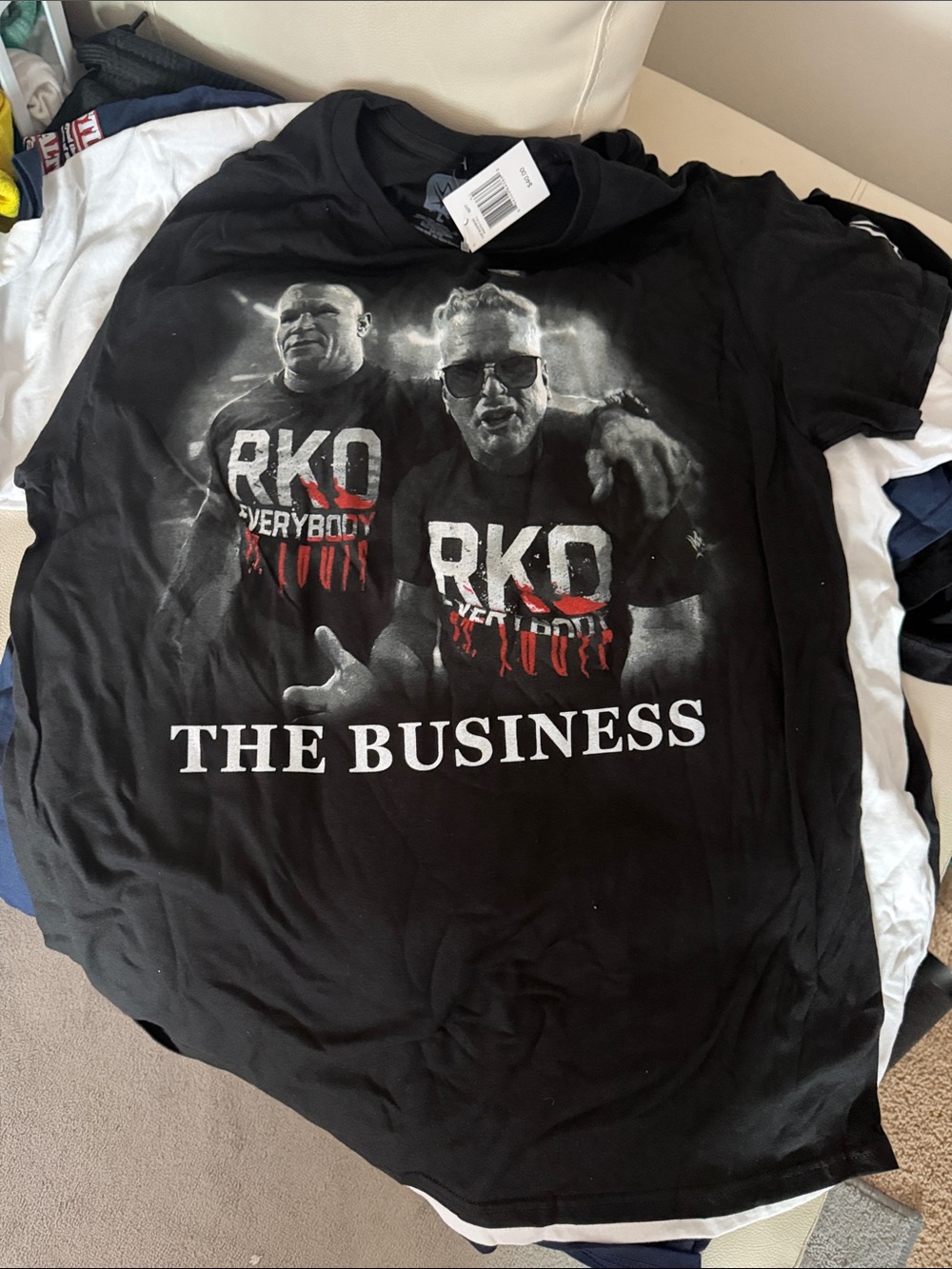WWE Black RKO 'The Business' Graphic Tee